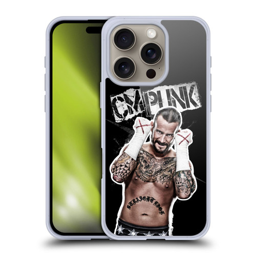WWE CM Punk Graphics Soft Gel Case for Apple iPhone 16 Pro & MagSafe