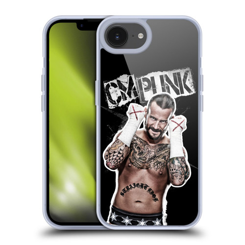 WWE CM Punk Graphics Soft Gel Case for Apple iPhone 16e & MagSafe