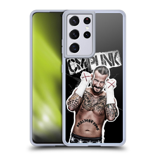WWE CM Punk Graphics Soft Gel Case for Samsung Galaxy S21 Ultra 5G & MagSafe