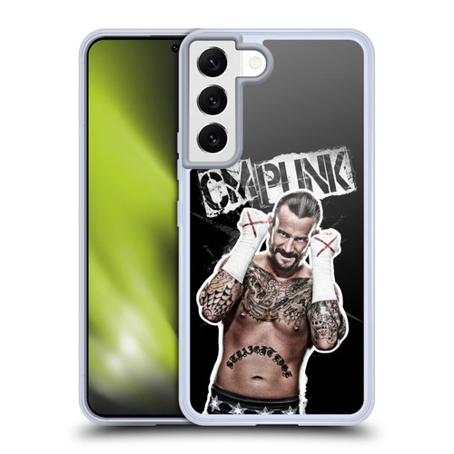 WWE CM Punk Graphics Soft Gel Case for Samsung Galaxy S22 5G & MagSafe