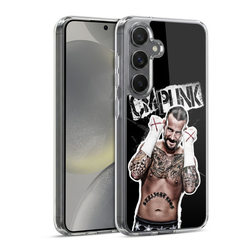 WWE CM Punk Graphics Soft Gel Case for Samsung Galaxy S24 5G & MagSafe