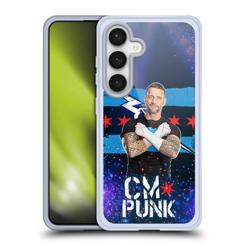 WWE CM Punk Portrait Soft Gel Case for Samsung Galaxy S24 5G & MagSafe