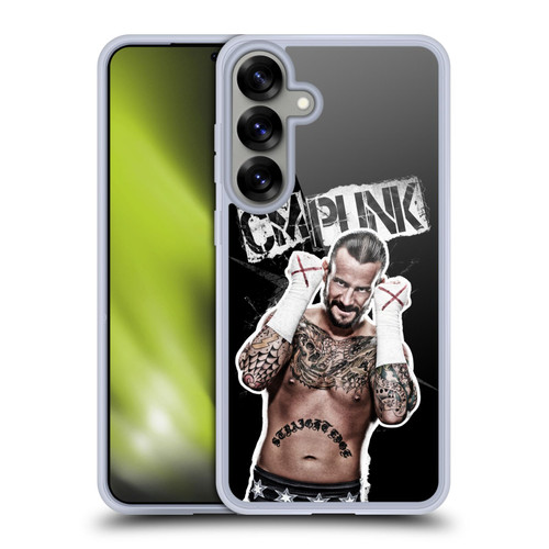 WWE CM Punk Graphics Soft Gel Case for Samsung Galaxy S25+ & MagSafe