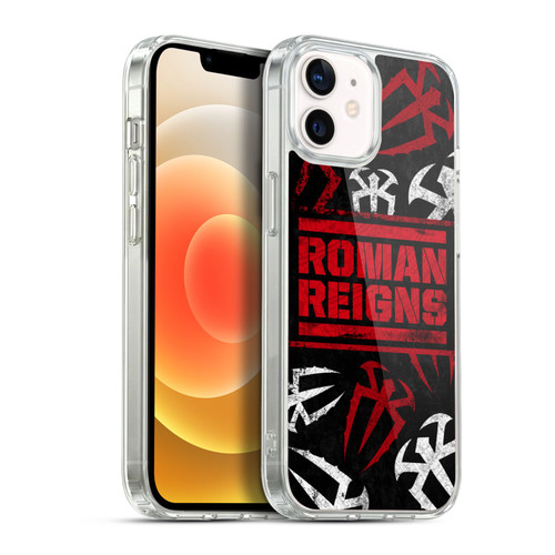 WWE Roman Reigns Logo Pattern Soft Gel Case for Apple iPhone 12 / iPhone 12 Pro & MagSafe