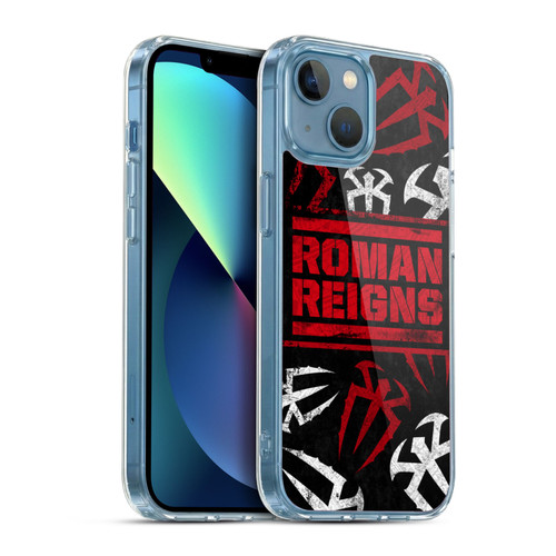WWE Roman Reigns Logo Pattern Soft Gel Case for Apple iPhone 13 Mini & MagSafe
