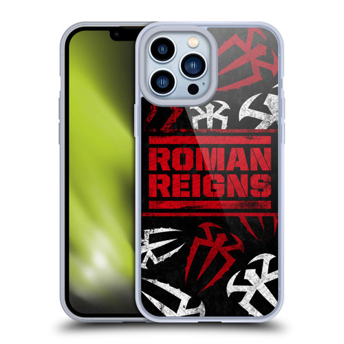 WWE Roman Reigns Logo Pattern Soft Gel Case for Apple iPhone 13 Pro Max & MagSafe