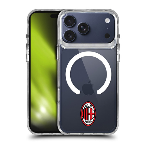 AC Milan Logo Icon Crest Minimalist SHOCKPROOF BUMPER CASE COMPATIBLE WITH Apple iPhone 17 Pro Max & MAGSAFE