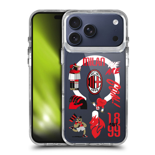 AC Milan Logo Icon Icons SHOCKPROOF BUMPER CASE COMPATIBLE WITH Apple iPhone 17 Pro Max & MAGSAFE
