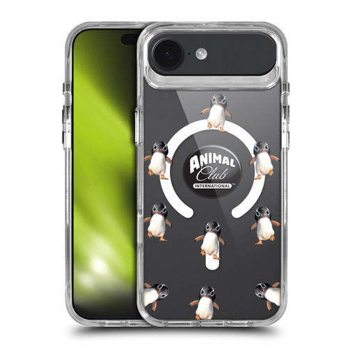 Animal Club International Icons Penguin Pattern SHOCKPROOF BUMPER CASE COMPATIBLE WITH Apple iPhone 17 Air & MAGSAFE