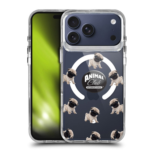 Animal Club International Icons Pug Pattern SHOCKPROOF BUMPER CASE COMPATIBLE WITH Apple iPhone 17 Pro Max & MAGSAFE