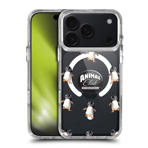 Animal Club International Icons Penguin Pattern SHOCKPROOF BUMPER CASE COMPATIBLE WITH Apple iPhone 17 Pro & MAGSAFE
