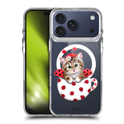 Kayomi Harai Animals Cup Kitty Ladybug SHOCKPROOF BUMPER CASE COMPATIBLE WITH Apple iPhone 17 Pro Max & MAGSAFE