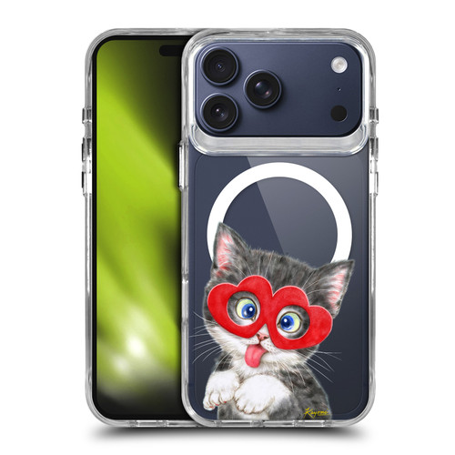 Kayomi Harai Animals Silly Kitten SHOCKPROOF BUMPER CASE COMPATIBLE WITH Apple iPhone 17 Pro Max & MAGSAFE