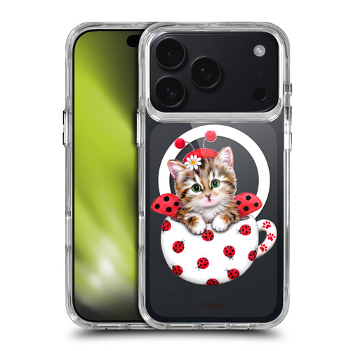 Kayomi Harai Animals Cup Kitty Ladybug SHOCKPROOF BUMPER CASE COMPATIBLE WITH Apple iPhone 17 Pro & MAGSAFE