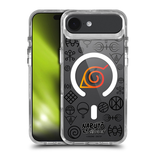 Naruto Shippuden Characters & Icons Konoha Pattern SHOCKPROOF BUMPER CASE COMPATIBLE WITH Apple iPhone 17 Air & MAGSAFE