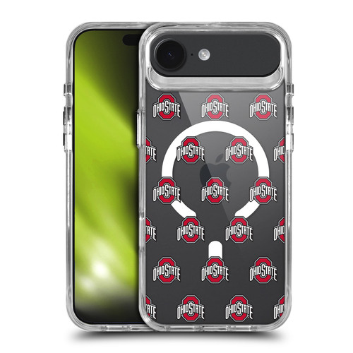 Ohio State University Logo Icon Pattern SHOCKPROOF BUMPER CASE COMPATIBLE WITH Apple iPhone 17 Air & MAGSAFE