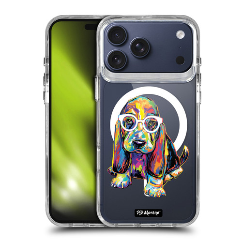 P.D. Moreno Gothic Art Basset Hound SHOCKPROOF BUMPER CASE COMPATIBLE WITH Apple iPhone 17 Pro Max & MAGSAFE