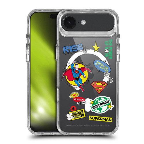 Superman DC Comics Logos and Comics Icons SHOCKPROOF BUMPER CASE COMPATIBLE WITH Apple iPhone 17 Air & MAGSAFE