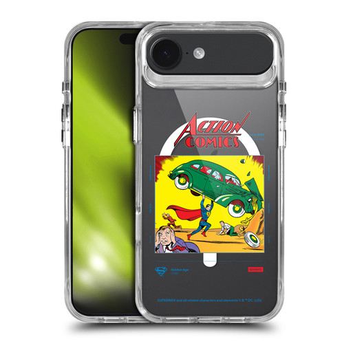 Superman DC Comics Logos and Comics Vintage SHOCKPROOF BUMPER CASE COMPATIBLE WITH Apple iPhone 17 Air & MAGSAFE