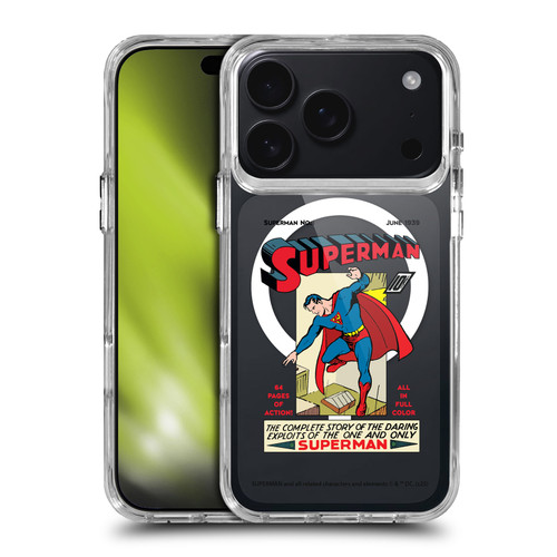 Superman DC Comics Logos and Comics Famous SHOCKPROOF BUMPER CASE COMPATIBLE WITH Apple iPhone 17 Pro & MAGSAFE