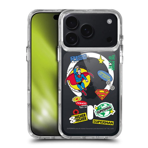 Superman DC Comics Logos and Comics Icons SHOCKPROOF BUMPER CASE COMPATIBLE WITH Apple iPhone 17 Pro & MAGSAFE
