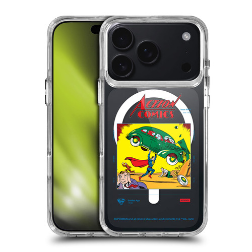 Superman DC Comics Logos and Comics Vintage SHOCKPROOF BUMPER CASE COMPATIBLE WITH Apple iPhone 17 Pro & MAGSAFE