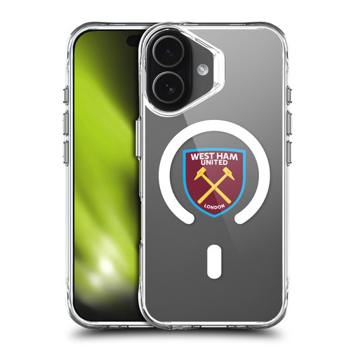 West Ham United FC Logo Icon Crest SHOCKPROOF BUMPER CASE COMPATIBLE WITH Apple iPhone 17 & MAGSAFE
