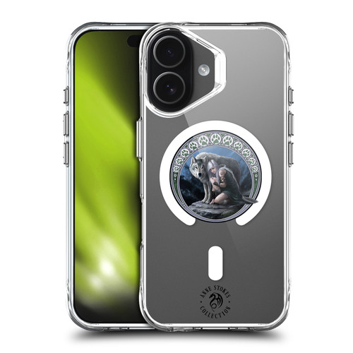 Anne Stokes Mixed Fantasy Art Wolf Protector SHOCKPROOF BUMPER CASE COMPATIBLE WITH Apple iPhone 17 & MAGSAFE