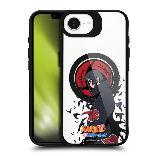 Naruto Shippuden Characters & Icons Itachi Uchiha BLACK SHOCKPROOF BUMPER CASE COMPATIBLE WITH Apple iPhone 16e / Apple iPhone 17e & MAGSAFE