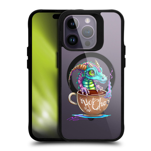 Ruth Thompson Cups and Dragons Hot Chocolate BLACK SHOCKPROOF BUMPER CASE COMPATIBLE WITH Apple iPhone 14 Pro & MAGSAFE