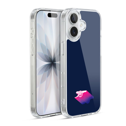 Arsenal FC Crest and Gunners Logo Gradient Soft Gel Case for Apple iPhone 17