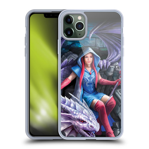 Anne Stokes Fantasy Characters Dragon Mage Throne Soft Gel Case for Apple iPhone 11 Pro Max & MagSafe