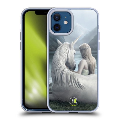 Anne Stokes Fantasy Characters Beyond Words Unicorn Soft Gel Case for Apple iPhone 12 / iPhone 12 Pro & MagSafe