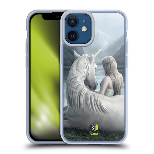 Anne Stokes Fantasy Characters Beyond Words Unicorn Soft Gel Case for Apple iPhone 12 Mini & MagSafe