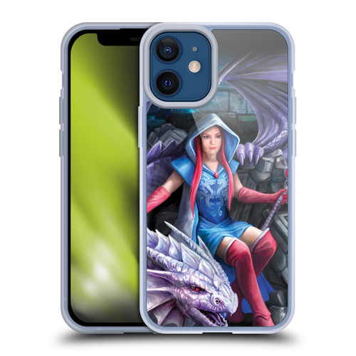 Anne Stokes Fantasy Characters Dragon Mage Throne Soft Gel Case for Apple iPhone 12 Mini & MagSafe