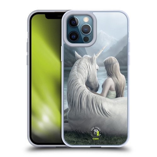 Anne Stokes Fantasy Characters Beyond Words Unicorn Soft Gel Case for Apple iPhone 12 Pro Max & MagSafe