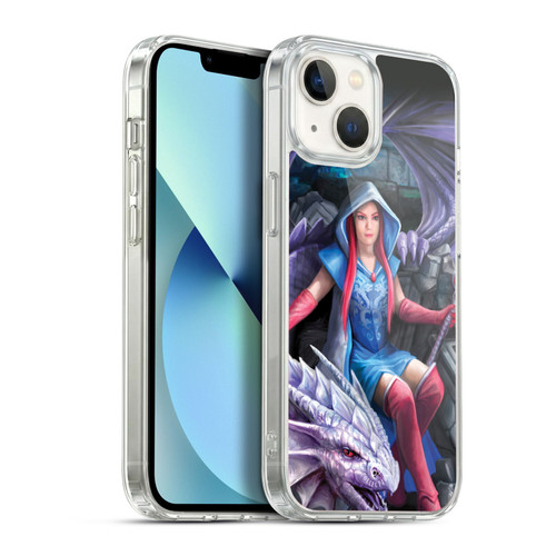 Anne Stokes Fantasy Characters Dragon Mage Throne Soft Gel Case for Apple iPhone 13 & MagSafe
