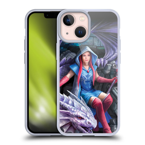 Anne Stokes Fantasy Characters Dragon Mage Throne Soft Gel Case for Apple iPhone 13 Mini & MagSafe