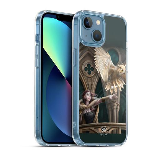 Anne Stokes Fantasy Characters Owl Messenger Soft Gel Case for Apple iPhone 13 Mini & MagSafe