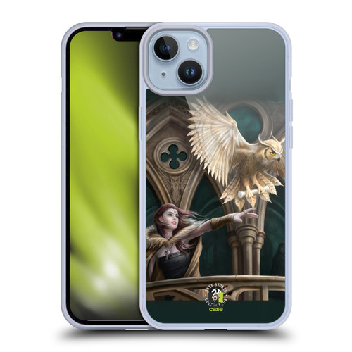 Anne Stokes Fantasy Characters Owl Messenger Soft Gel Case for Apple iPhone 14 Plus & MagSafe