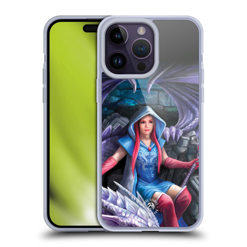 Anne Stokes Fantasy Characters Dragon Mage Throne Soft Gel Case for Apple iPhone 14 Pro Max & MagSafe