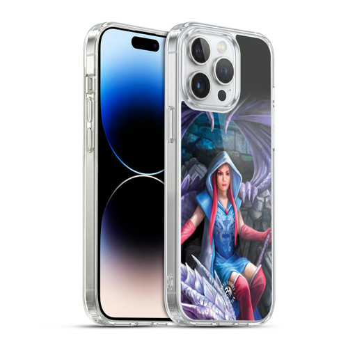 Anne Stokes Fantasy Characters Dragon Mage Throne Soft Gel Case for Apple iPhone 14 Pro Max & MagSafe