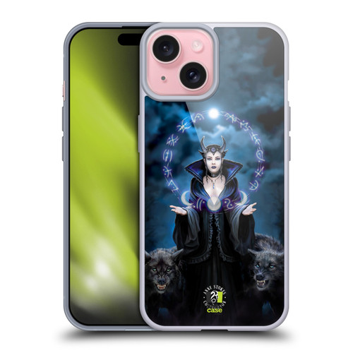 Anne Stokes Fantasy Characters Moon Witch Soft Gel Case for Apple iPhone 15 & MagSafe