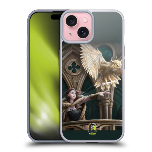 Anne Stokes Fantasy Characters Owl Messenger Soft Gel Case for Apple iPhone 15 & MagSafe