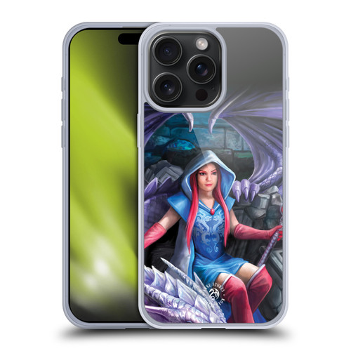 Anne Stokes Fantasy Characters Dragon Mage Throne Soft Gel Case for Apple iPhone 15 Pro Max & MagSafe