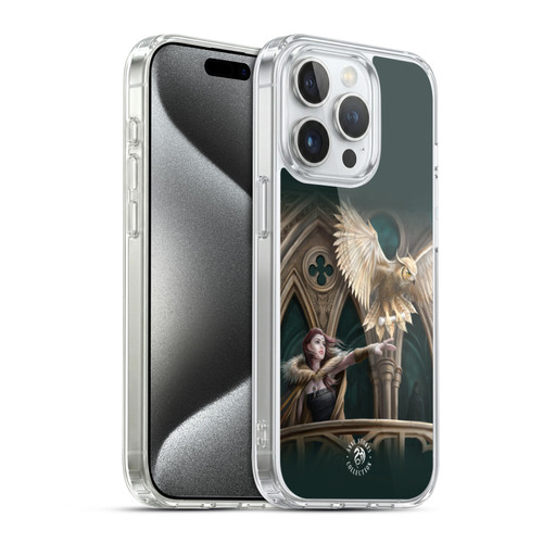 Anne Stokes Fantasy Characters Owl Messenger Soft Gel Case for Apple iPhone 15 Pro & MagSafe