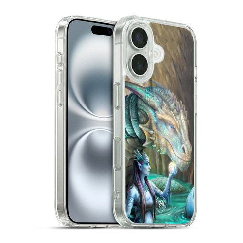 Anne Stokes Fantasy Characters Merfolk Dragon Soft Gel Case for Apple iPhone 16 & MagSafe