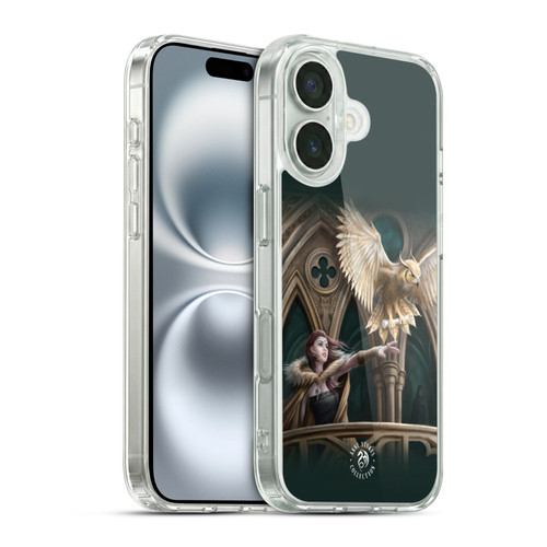 Anne Stokes Fantasy Characters Owl Messenger Soft Gel Case for Apple iPhone 16 & MagSafe
