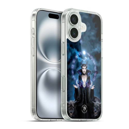 Anne Stokes Fantasy Characters Moon Witch Soft Gel Case for Apple iPhone 16 Plus & MagSafe