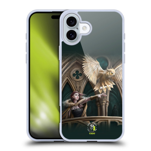 Anne Stokes Fantasy Characters Owl Messenger Soft Gel Case for Apple iPhone 16 Plus & MagSafe